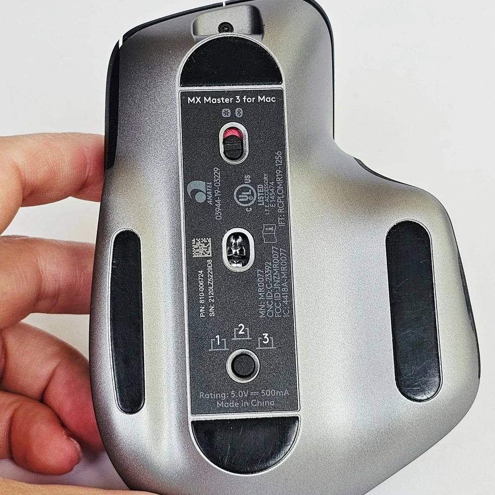 Logitech MX Master 3 for Mac Wireless Mouse Space Gray Bluetooth Ergonomic 2230